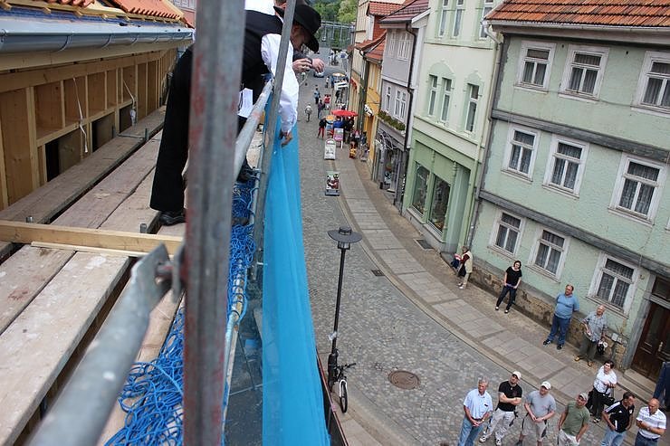 Richtfest ehem. Caf&eacute; Pille