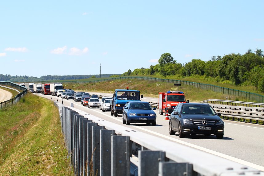 Unfall auf der A 38 Richtung G&ouml;ttingen