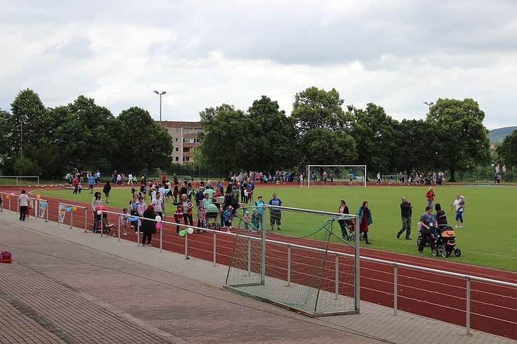 Musikalische Unterst&uuml;tzung kam vom Fanfarenzug.