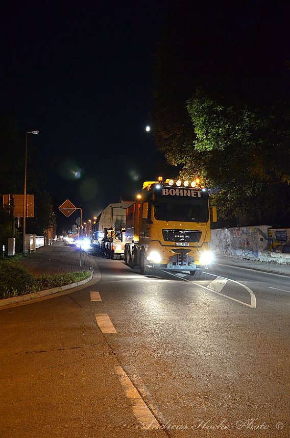 Schwertransport durch Greu&szlig;en