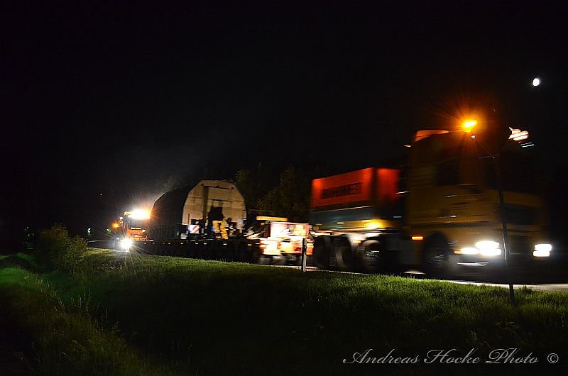 Schwertransport durch Greu&szlig;en