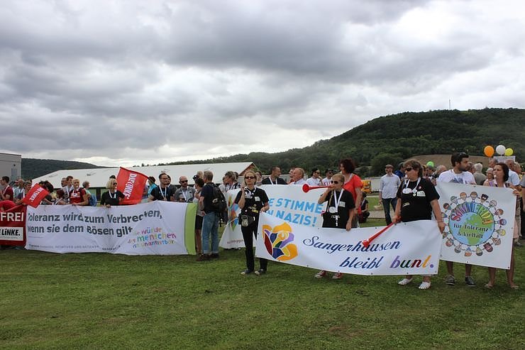 Zeichen gegen Rechts gesetzt