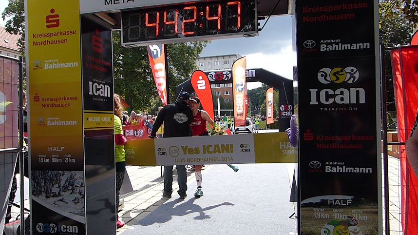 Zieleinlauf beim ICAN