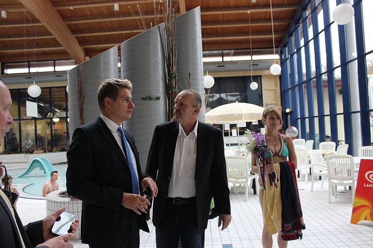 Riesenrutsche in Betrieb