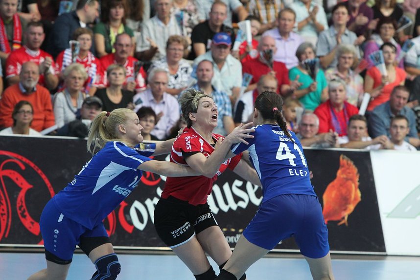 THC gewinnt erstes Champion League Spiel klar mit 33:20