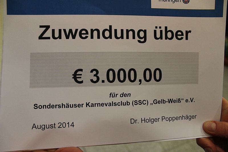 Alles Geld verjubelt