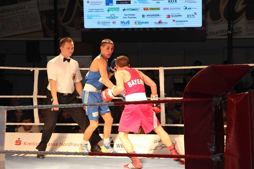 Boxnacht mit einem klaren Sie f&uuml;r den Nordh&auml;user Sportverein