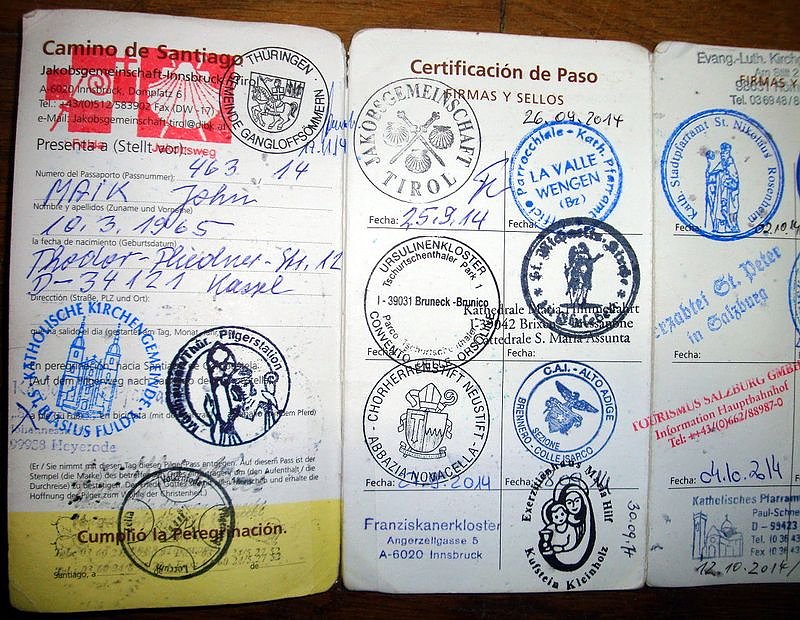 Pilger bittet um Nachtquartier im Kloster Bad Frankenhausen