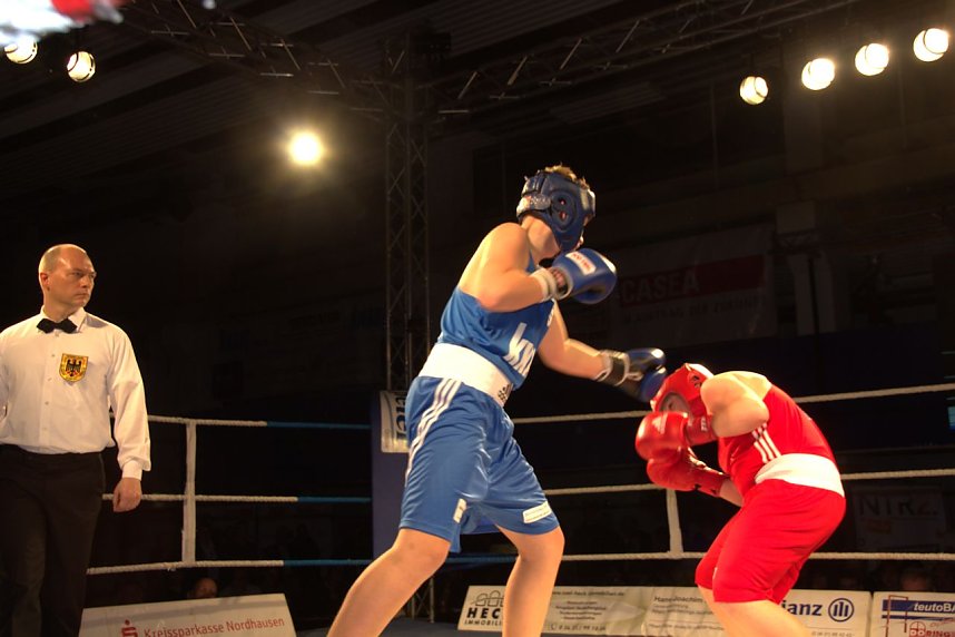 Boxnacht in der Ballspielhalle in Nordhausen