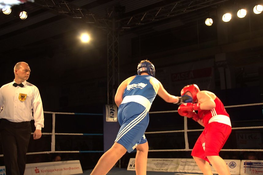 Boxnacht in der Ballspielhalle in Nordhausen