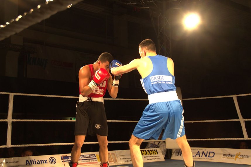 Boxnacht in der Ballspielhalle in Nordhausen