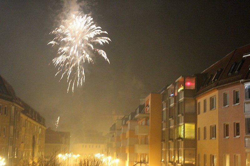 Feuerwerk &uuml;ber Sondershausen