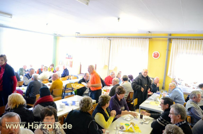 Kartoffelscheibenessen