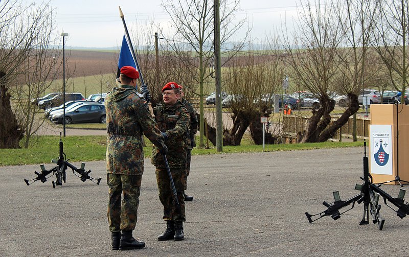 &Uuml;bergabe Kommando bei der 1. Kompanie des Versorgungsbataillons 131