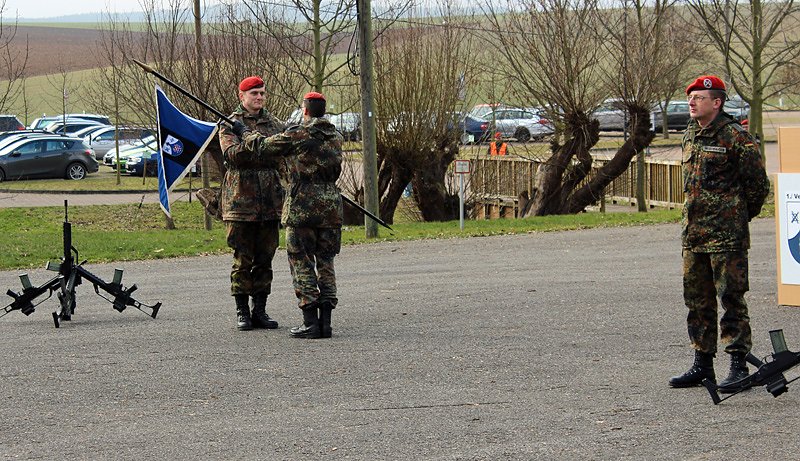 &Uuml;bergabe Kommando bei der 1. Kompanie des Versorgungsbataillons 131