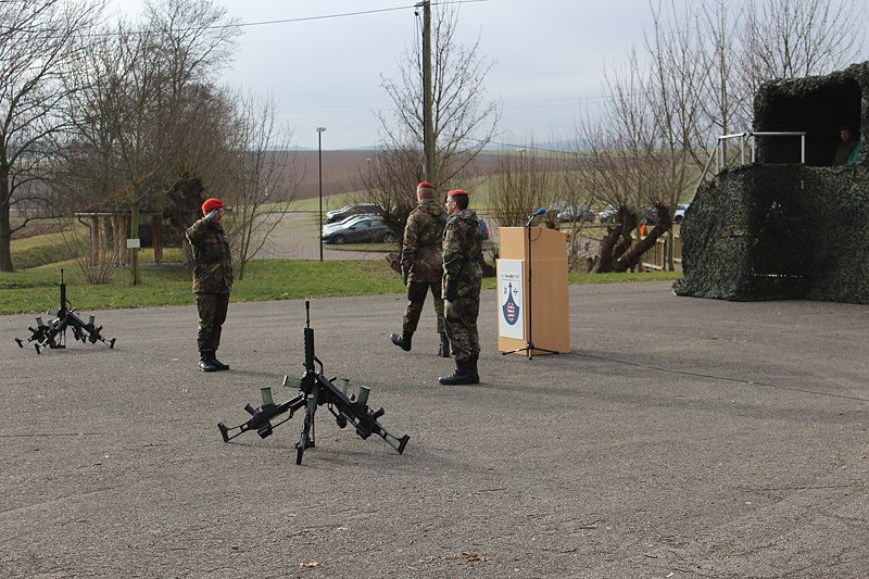 &Uuml;bergabe Kommando bei der 1. Kompanie des Versorgungsbataillons 131