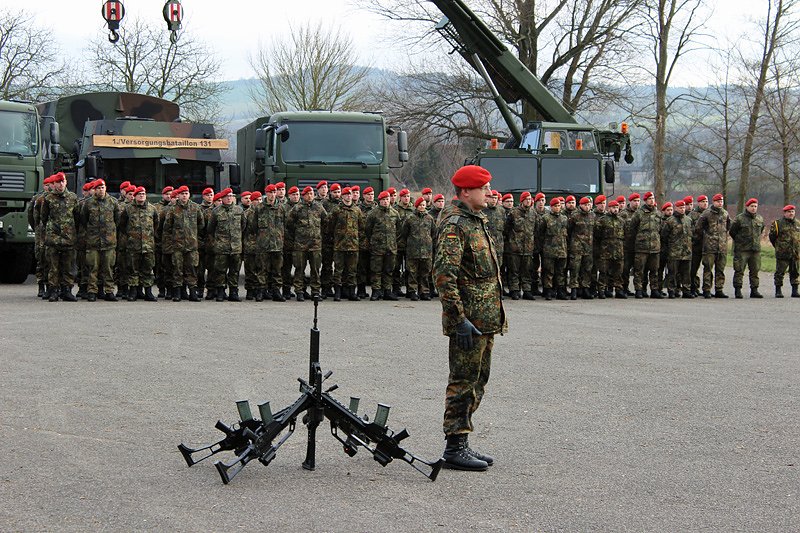 &Uuml;bergabe Kommando bei der 1. Kompanie des Versorgungsbataillons 131
