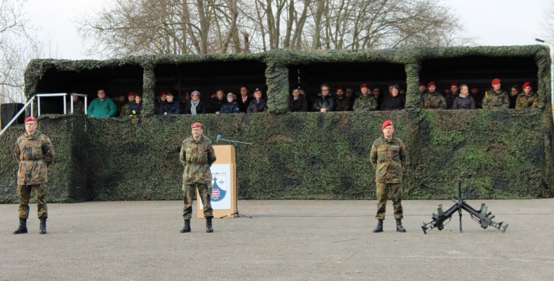 &Uuml;bergabe Kommando bei der 1. Kompanie des Versorgungsbataillons 131