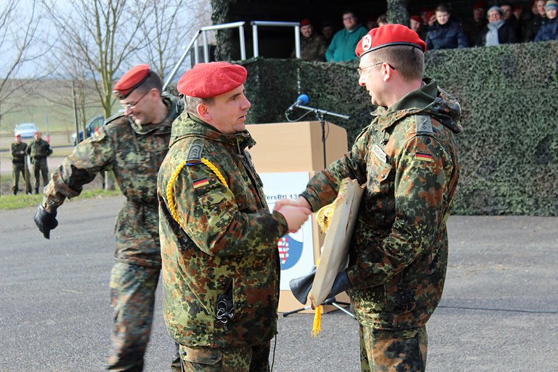 &Uuml;bergabe Kommando bei der 1. Kompanie des Versorgungsbataillons 131