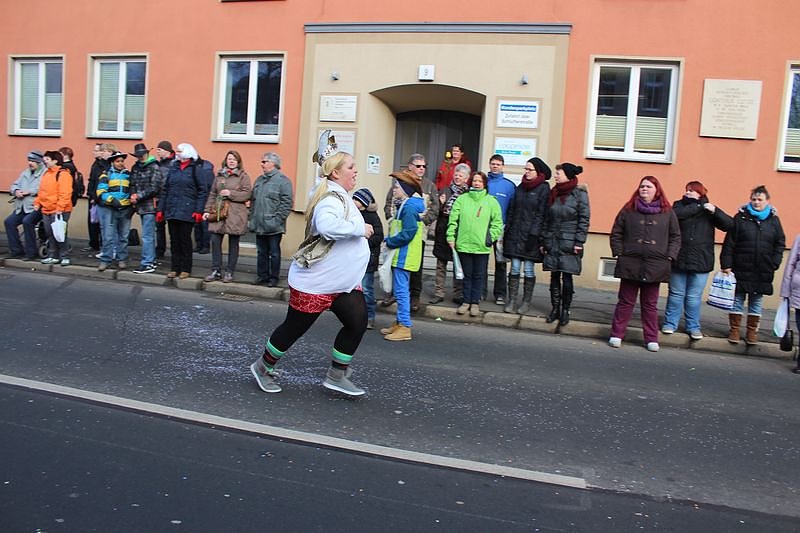 N&auml;rrinnen und Narren zogen durch Sondershausen (2)