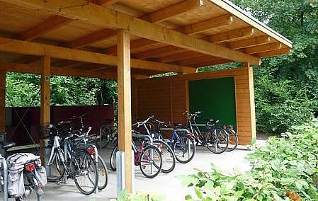 Radfahrerparkplatz