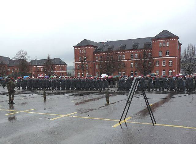 Gel&ouml;bnis der Rekruten in Sondershausen