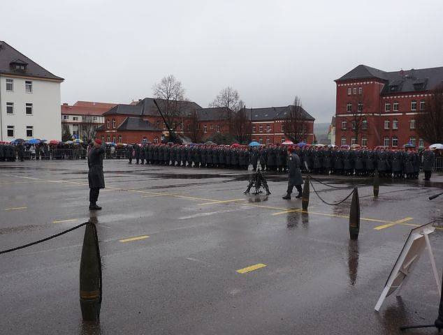 Gel&ouml;bnis der Rekruten in Sondershausen