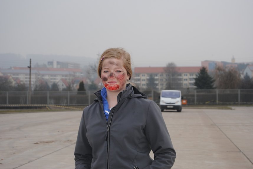Schwieriges Szenario f&uuml;r die Einsatzkr&auml;fte zum Fr&uuml;hst&uuml;ck