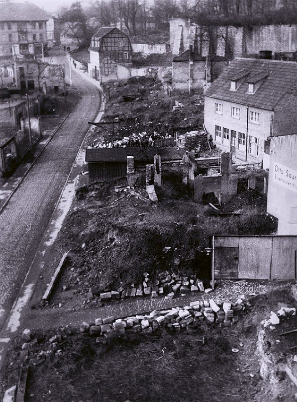 Erinnerung an die Zerst&ouml;rung Sondershausens