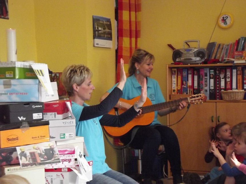 Gl&uuml;ckauf-G&auml;rtner bei den Kita Patenkindern