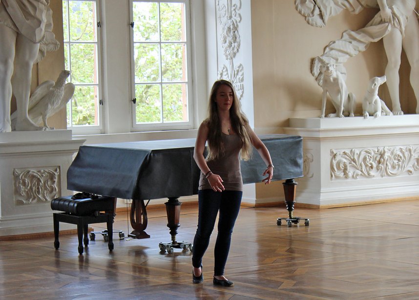 Tanzgruppe probte &ouml;ffentlich