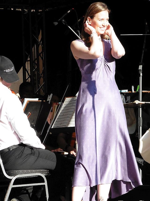 Kopfloser Dirigent beim Residenzfest 2015