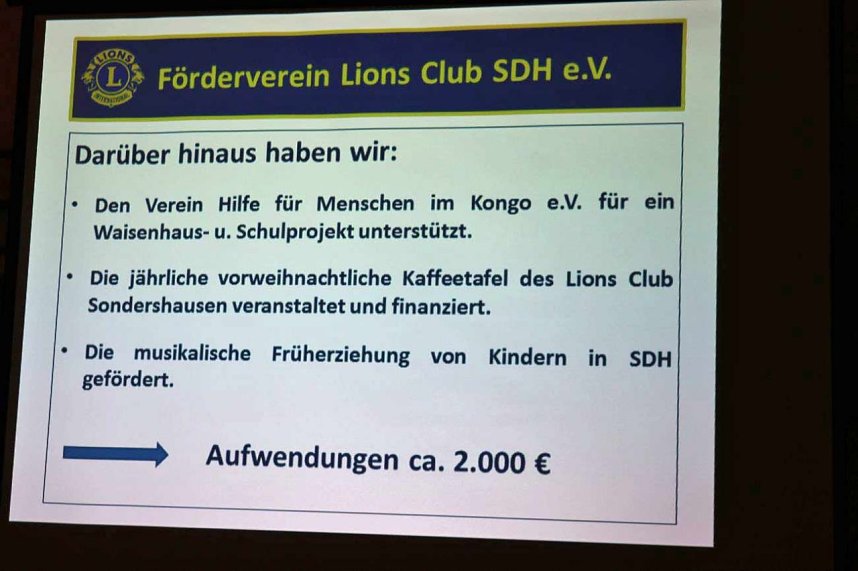 Lionsclub Sondershausen mit Spenden
