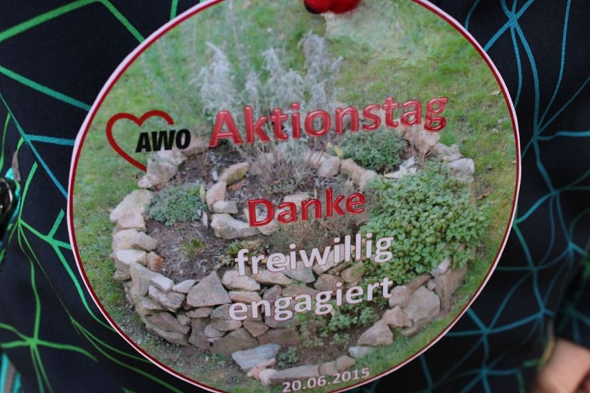 Spiralbeet zum Aktionstag bepflanzt