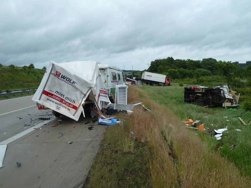Schwerer Unfall auf der A9