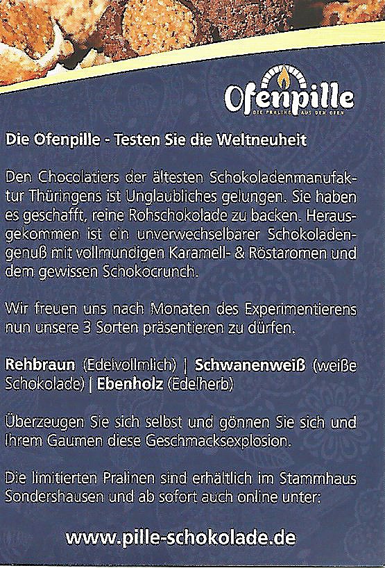 Ofenpraline zur Premiere