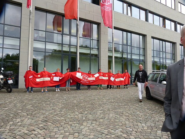 Protest der Besch&auml;ftigten