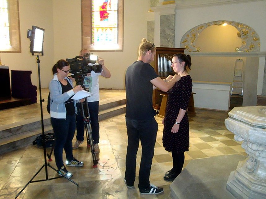 Die Unterkirche als Drehort