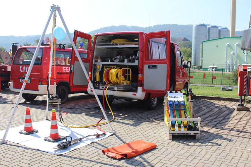 Feuerwehr zeigte sich