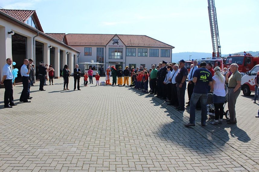 Feuerwehr zeigte sich