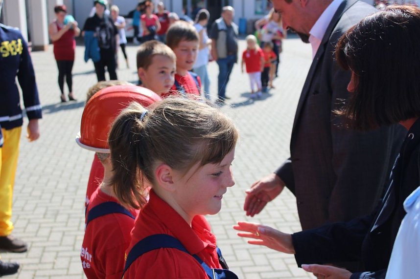 Feuerwehr zeigte sich