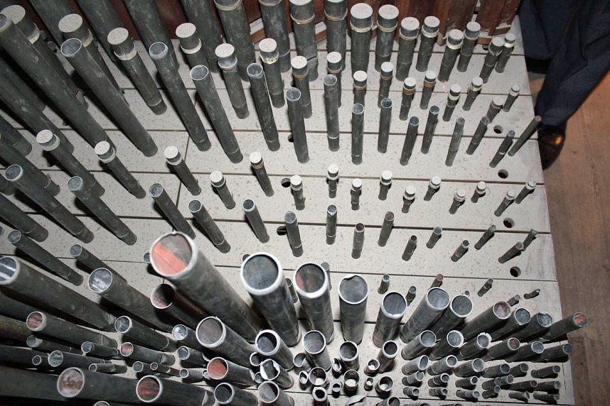 Das Innenleben der Strobel-Orgel