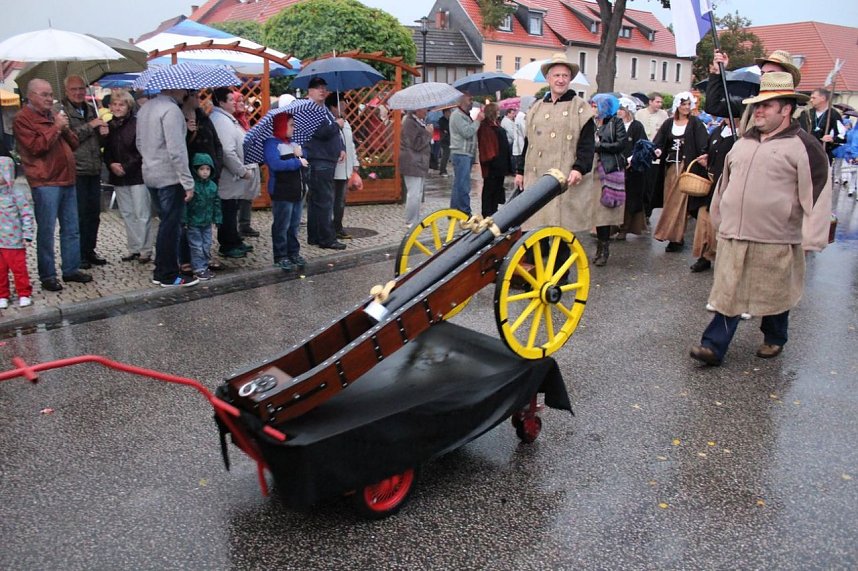 Bauernheer wurde nass gemacht
