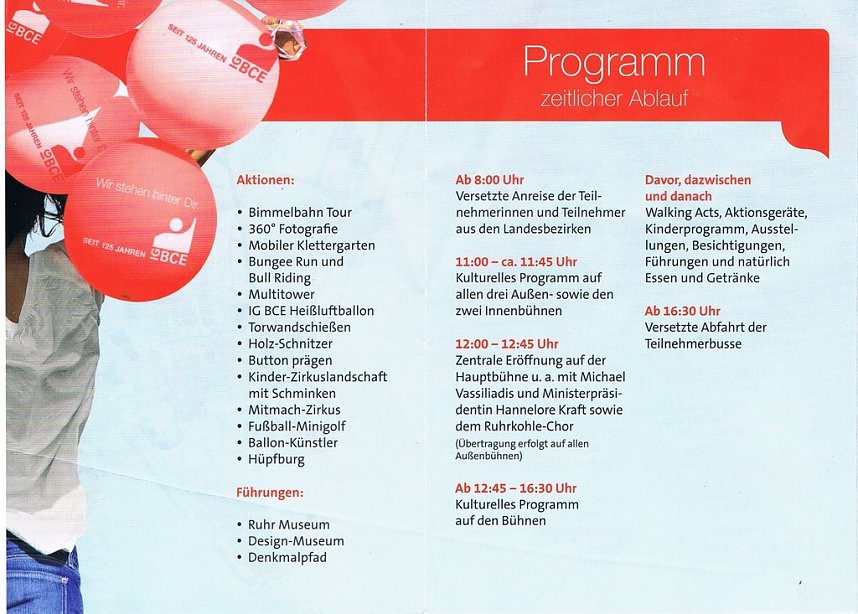 125 Jahre IG BCE � ein gewaltiges Mitglieder-Fest