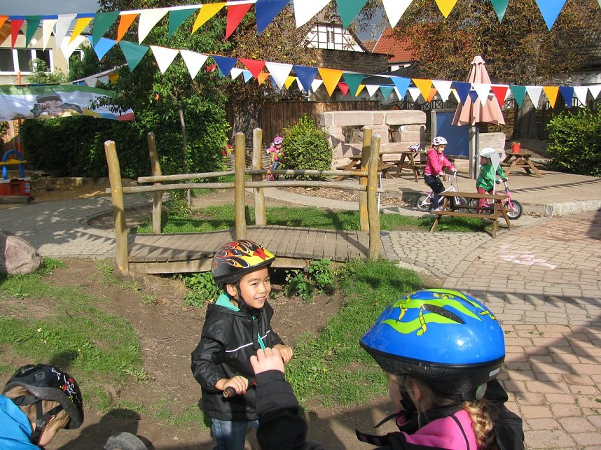 Verkehrssicherheitstag der Kita  Sonnenschein