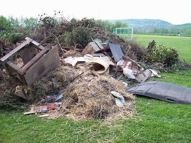 Auf dem Sportplatz Gorsleben