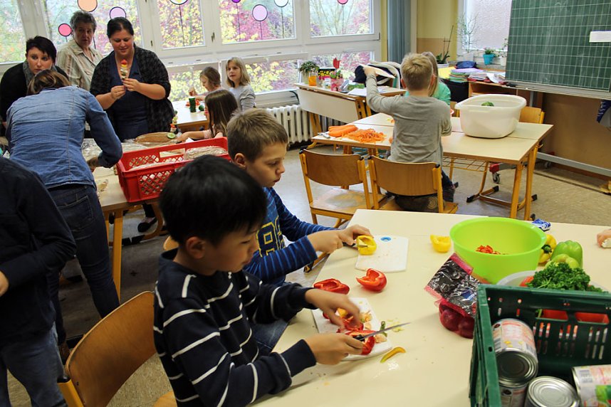 Projekttag an der Grundschule zum gesunden Fr&uuml;hst&uuml;ck