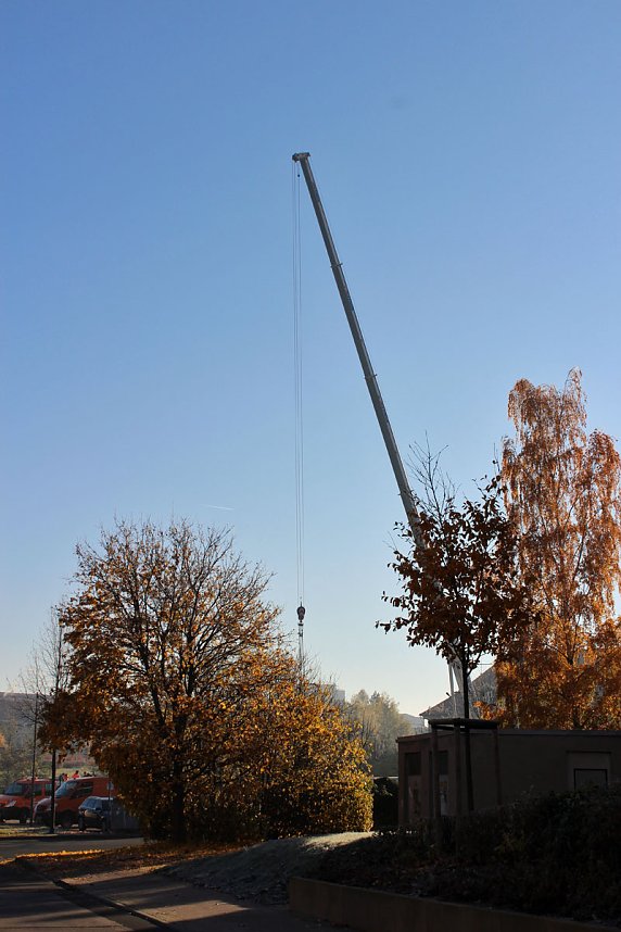 Neue Pumpe am Volksplatz installiert