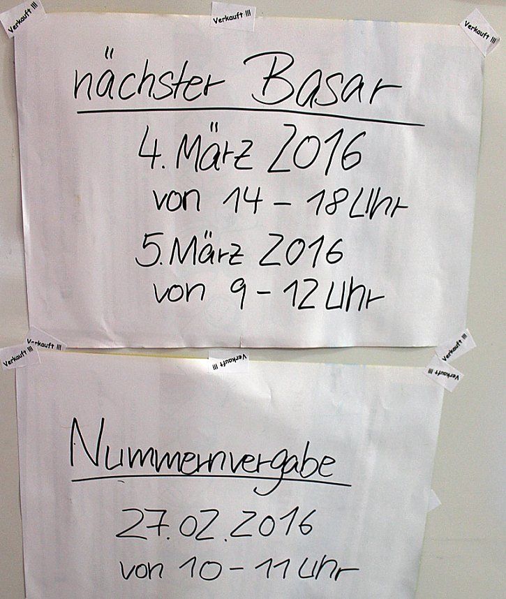 Andrang beim Spielsachenbasar