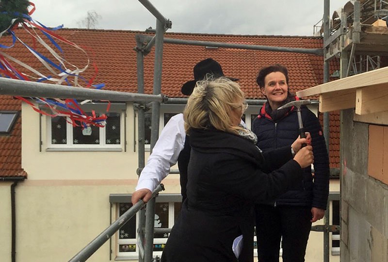 Richtfest an Schule in Oldisleben